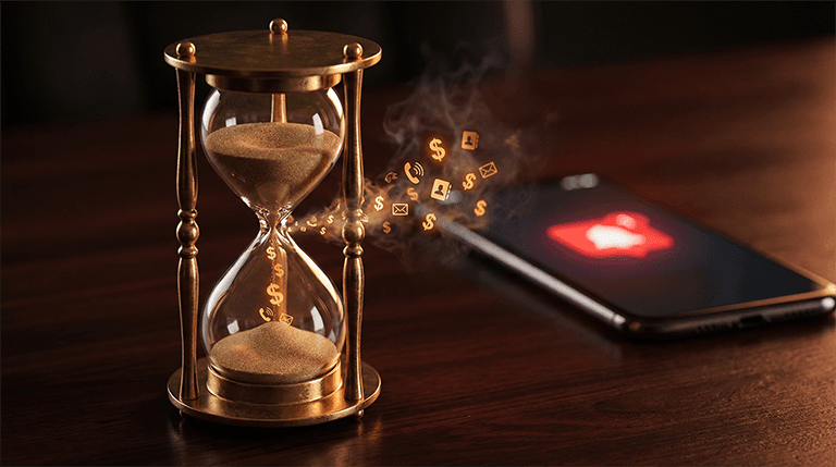 Pipeline funnel with leads falling through gaps